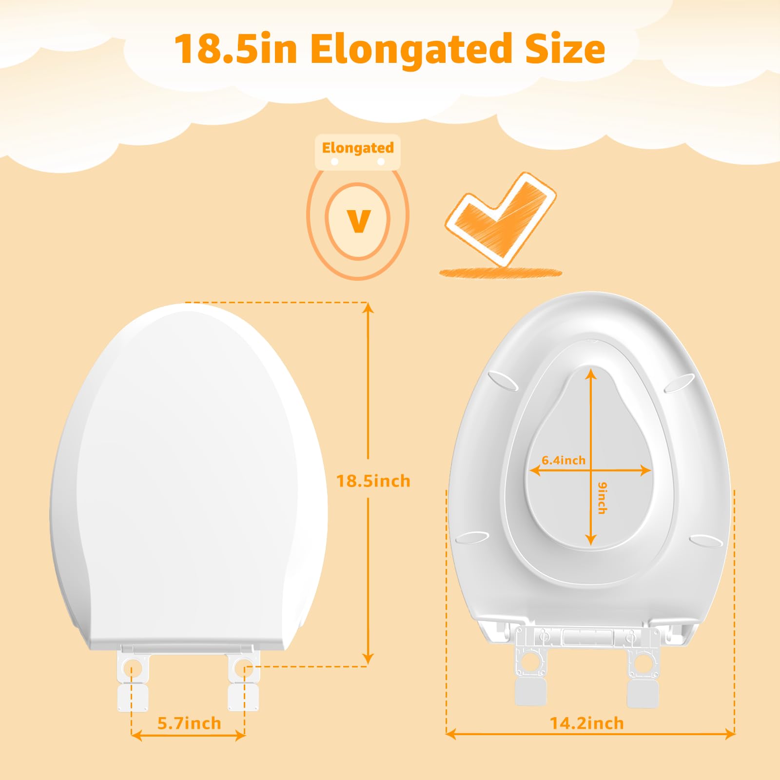 Easy installation on most toilets without tools for busy households.