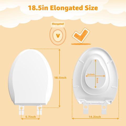 Easy installation on most toilets without tools for busy households.