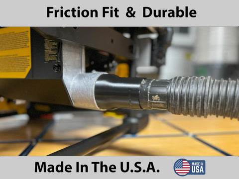 HuttonTOOLS friction-fit connector enables quick hose changes during projects.