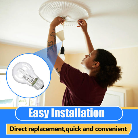 HUTUDAN easy screw-in installation avoids flicker issues.