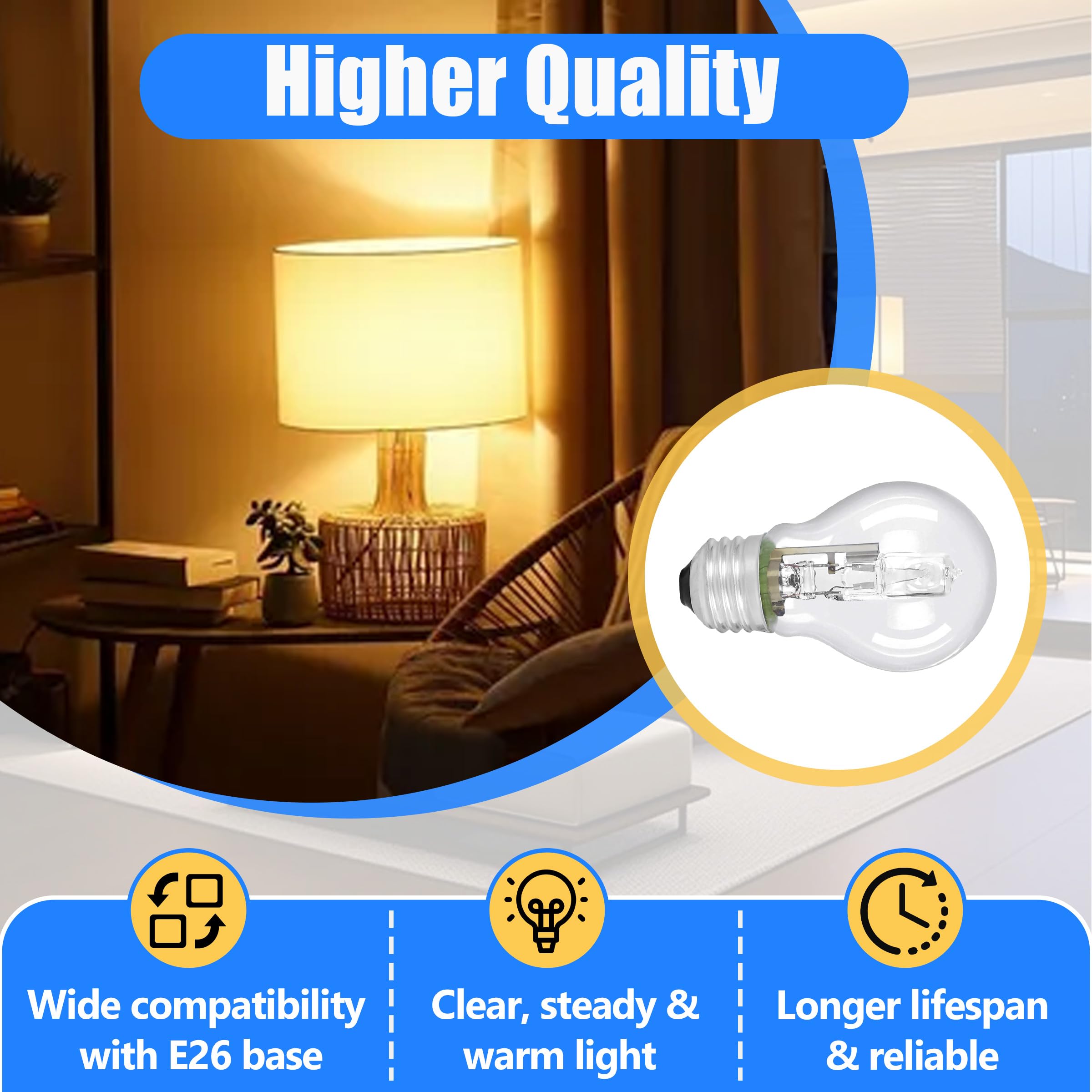 HUTUDAN long-life bulbs offer extended service life.