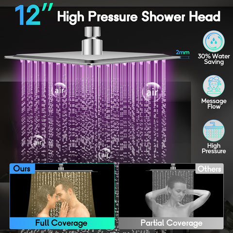 HUUKE chrome stainless steel shower head for durable bathroom upgrade.