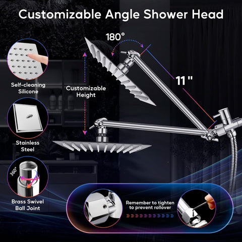 HUUKE handheld LED shower provides mobility with illuminated cues