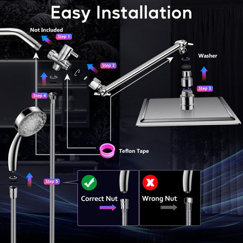 HUUKE 60-inch hose offers ample reach for versatile setups