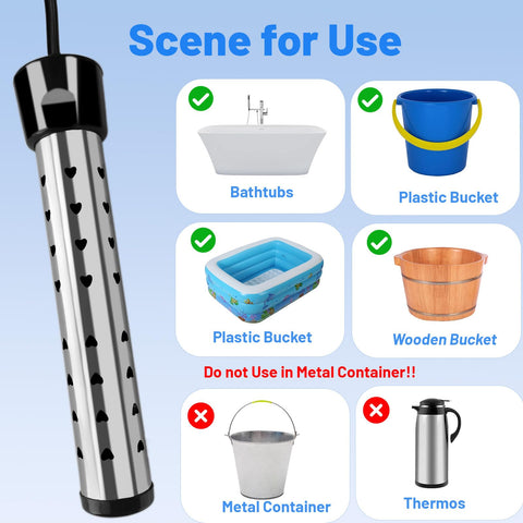 HUVOPUMO includes digital thermometer and cleaning ball for maintenance.