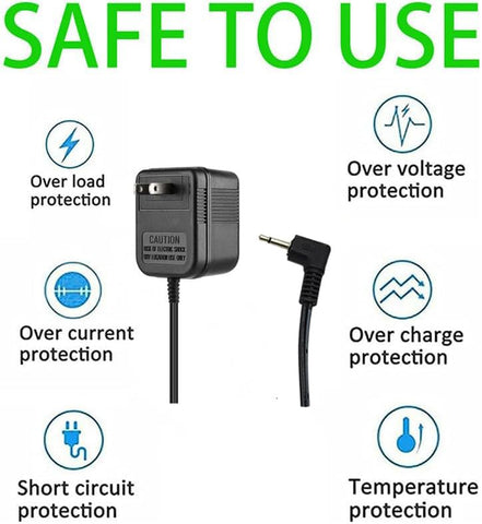 HUZUM adapter plugged into 110V outlet for steady power