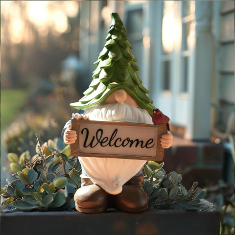 hvfun durable resin gnome designed to withstand weather all season