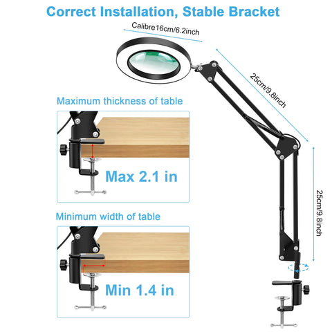 Hviww lens tilts 220 degrees for precise alignment of glass and light