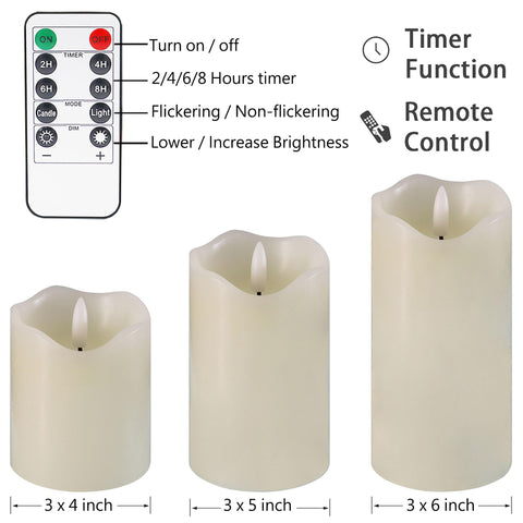 HVOPGEEUAN ivory candles on a dining table suited for weddings and events.