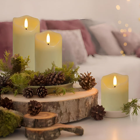 HVOPGEEUAN safe LED candles provide worry-free decoration near children and pets.