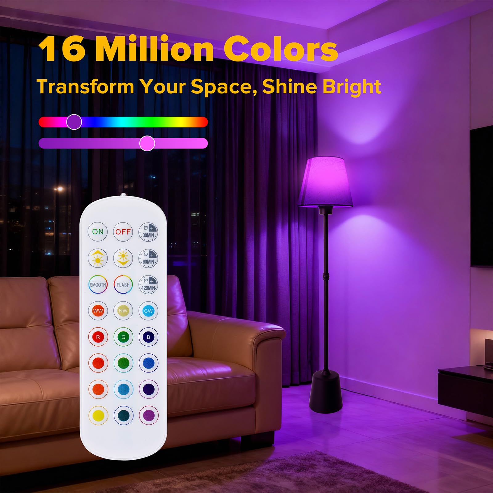 HWTDJJY detachable rgb bulb enables portable lighting for reading anywhere