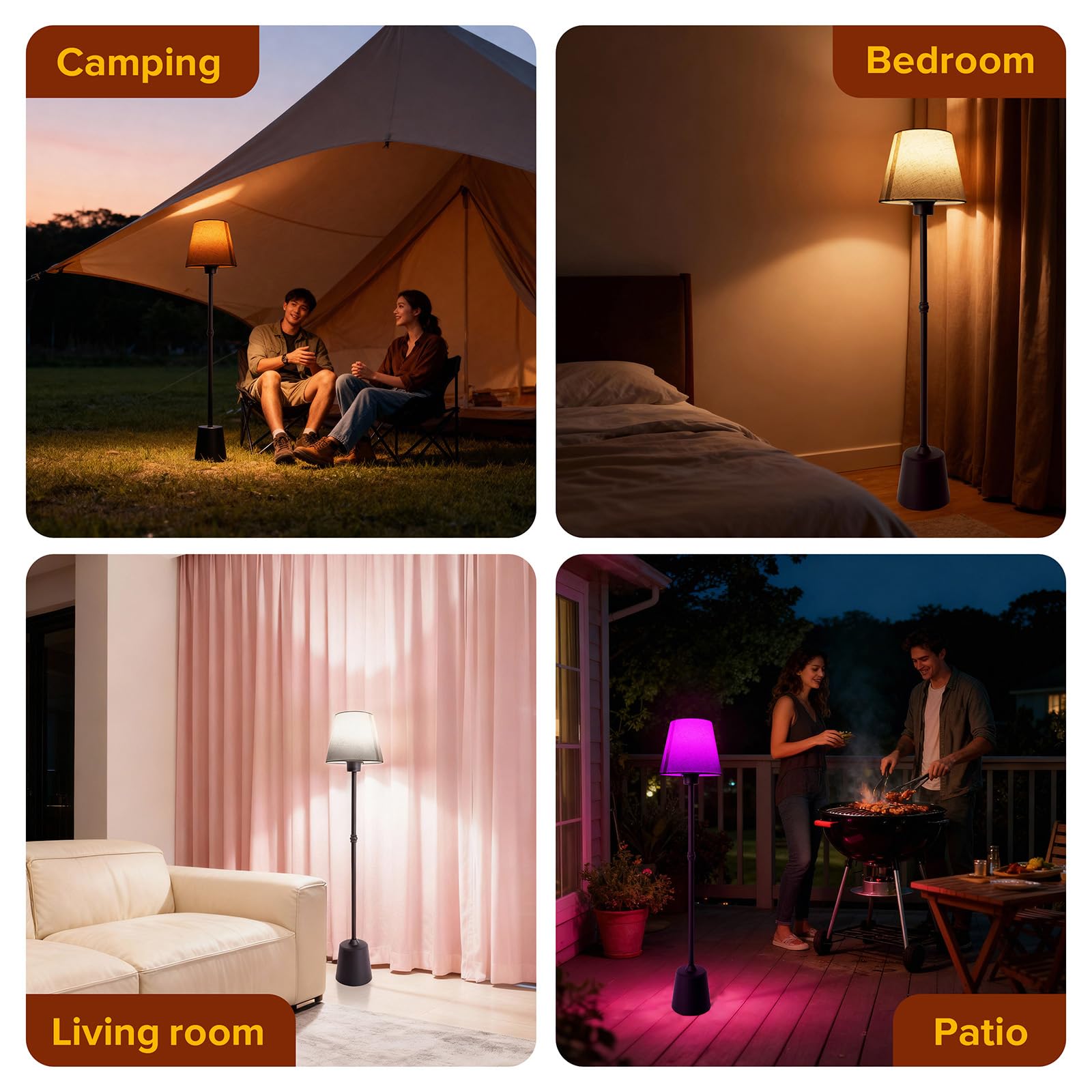 HWTDJJY versatile design fits living rooms, bedrooms, RVs, and balconies