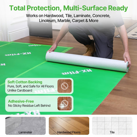 HX-Film residue-free installation highlights clean-release tape for quick removal.