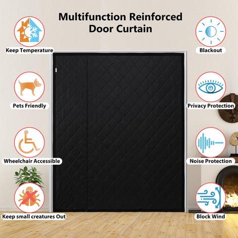HxLmn versatile doorway curtain serves as room divider when needed.