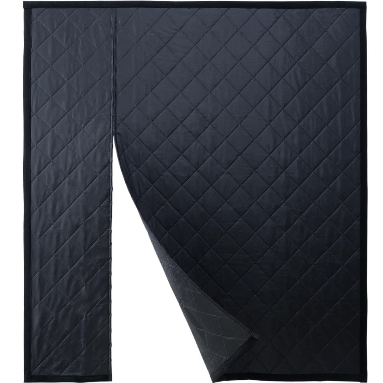 HxLmn reversible door curtain main view shows weatherproof insulation.