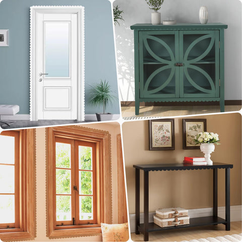 Hxouciv versatile decorative trim for frames, doors, and shelving.