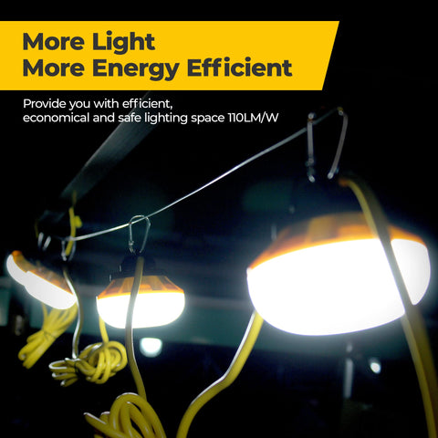 HYANGLUX durable plastic lampshade resists impact while delivering clear illumination.