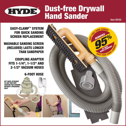 Hyde Tools 09165 6-foot hose extension for flexible dust pickup