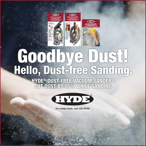 Hyde Tools 09165 vacuum-attachment interface for multiple vac sizes