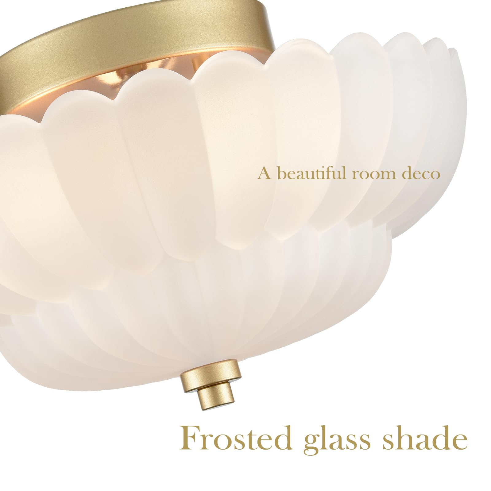 HYDELITE antique gold finish adds vintage charm to living spaces.