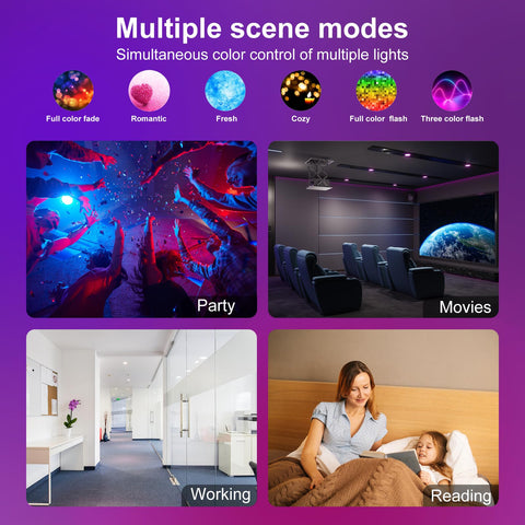 HYDONG smart downlight group control simplifies multi-room lighting.