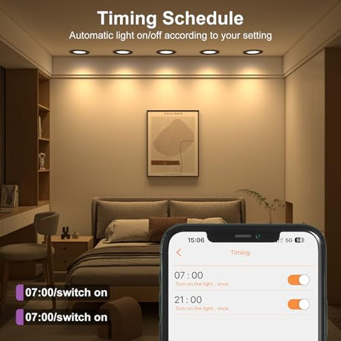 HYDONG smart downlight room scene control enhances home atmosphere.