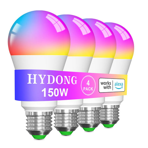HYDONG smart light bulb brightness 1550 lumens for bright living spaces.