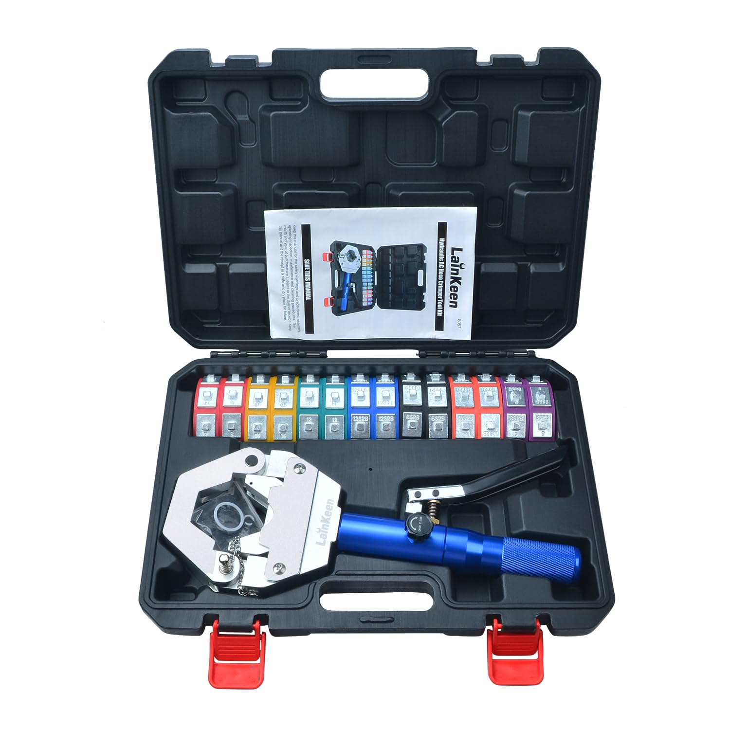 Hydraulic AC Hose Crimper 71500 full tool with complete dies for versatile crimping