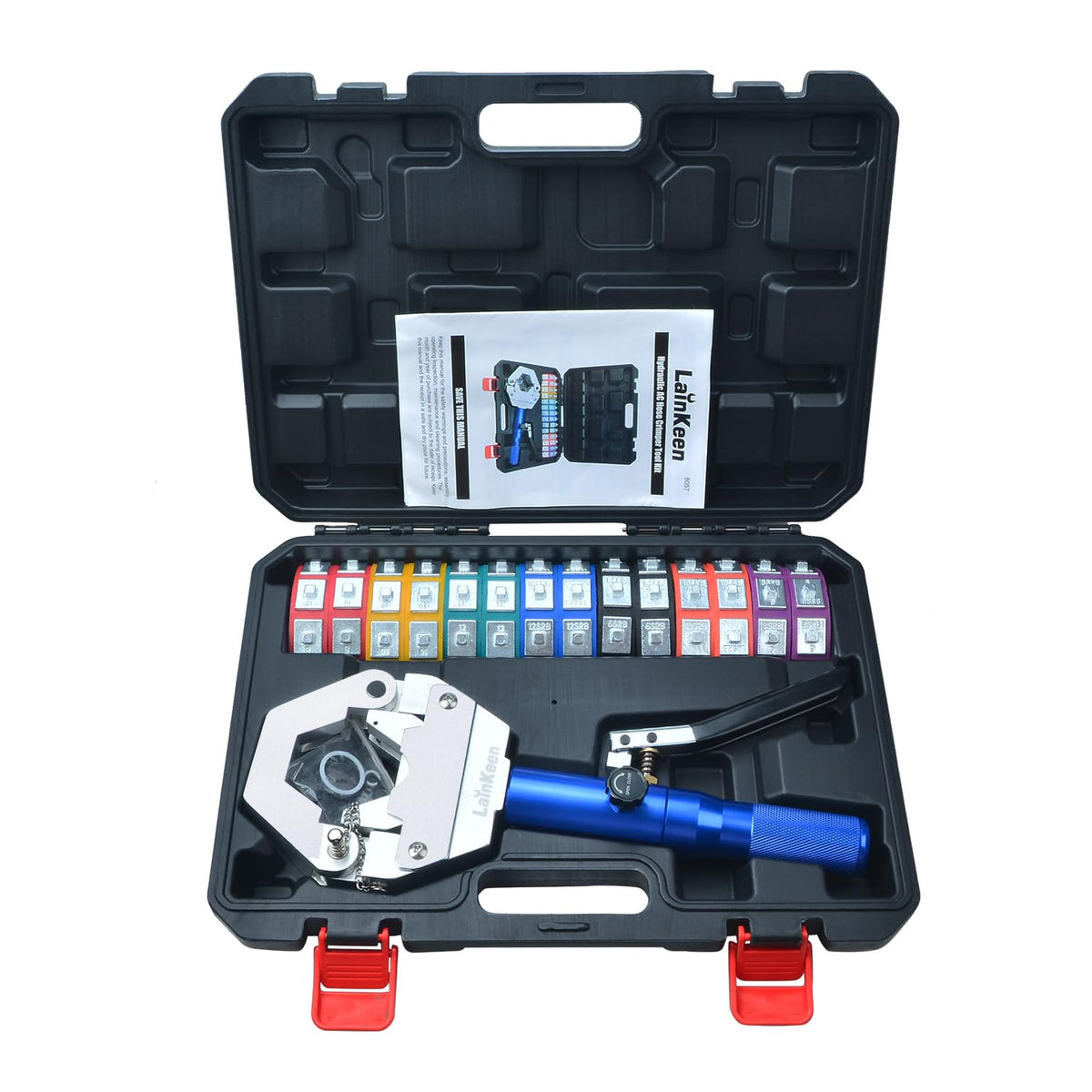 Hydraulic AC Hose Crimper 71500 full tool with complete dies for versatile crimping