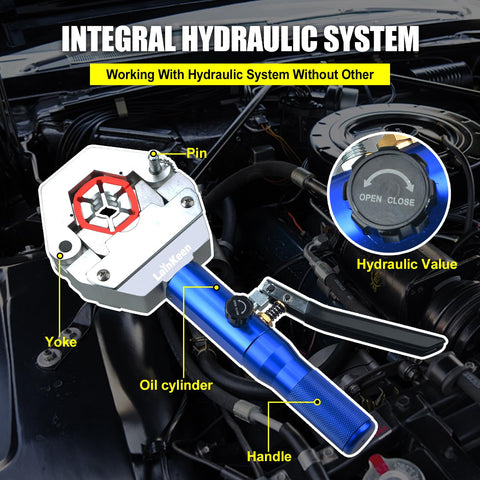 Hydraulic AC Hose Crimper 71500 purple-die design for quick identification