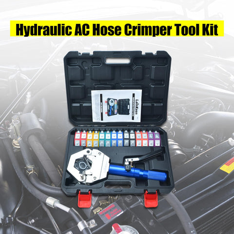 Hydraulic AC Hose Crimper 71500 reduced barrier die compatibility for versatile hoses
