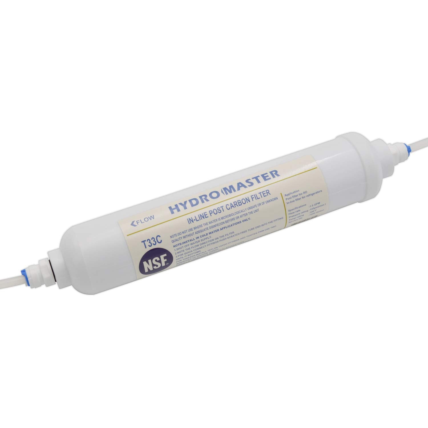 HYDRO MASTER ANSI/NSF certified materials ensure tested quality.