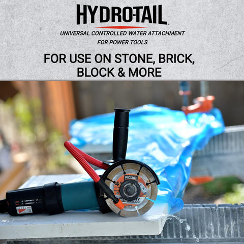 Hydro-Tail minimizes dust clouds for clearer cuts on site.
