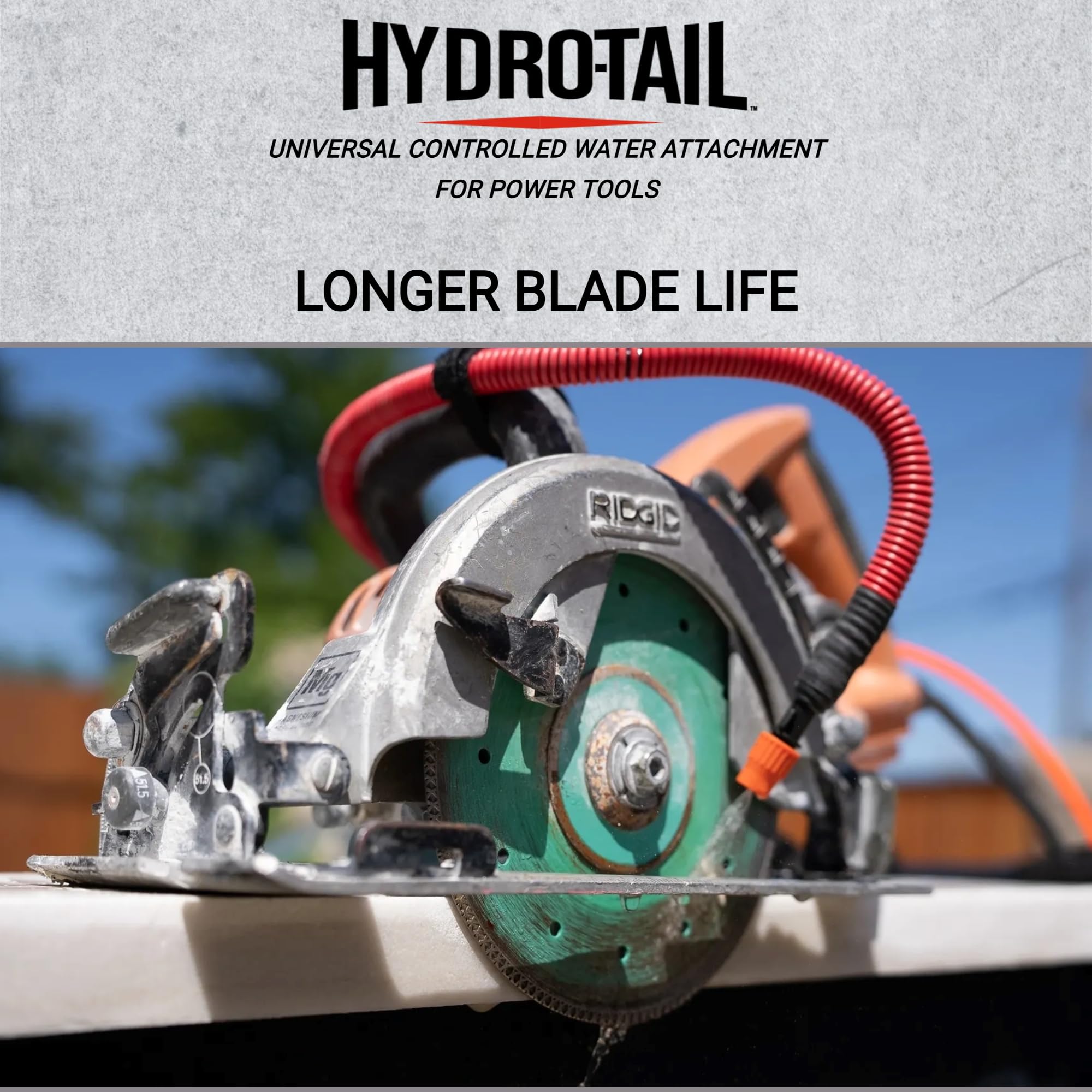 Hydro-Tail water flow adjustment demonstrates customizable mist for precision.