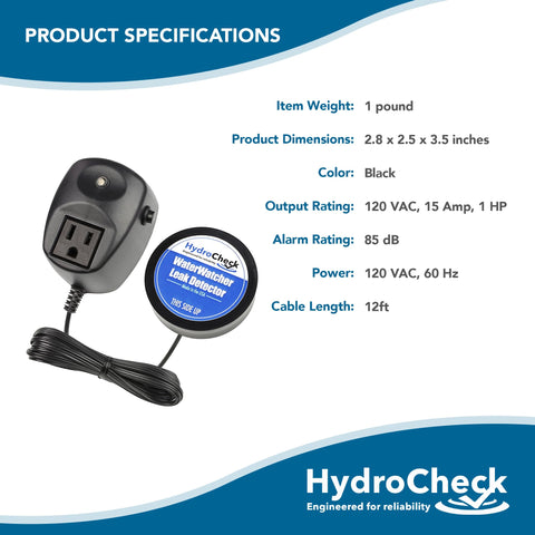 HydroCheck WaterWatcher 5-year warranty with USA-based support
