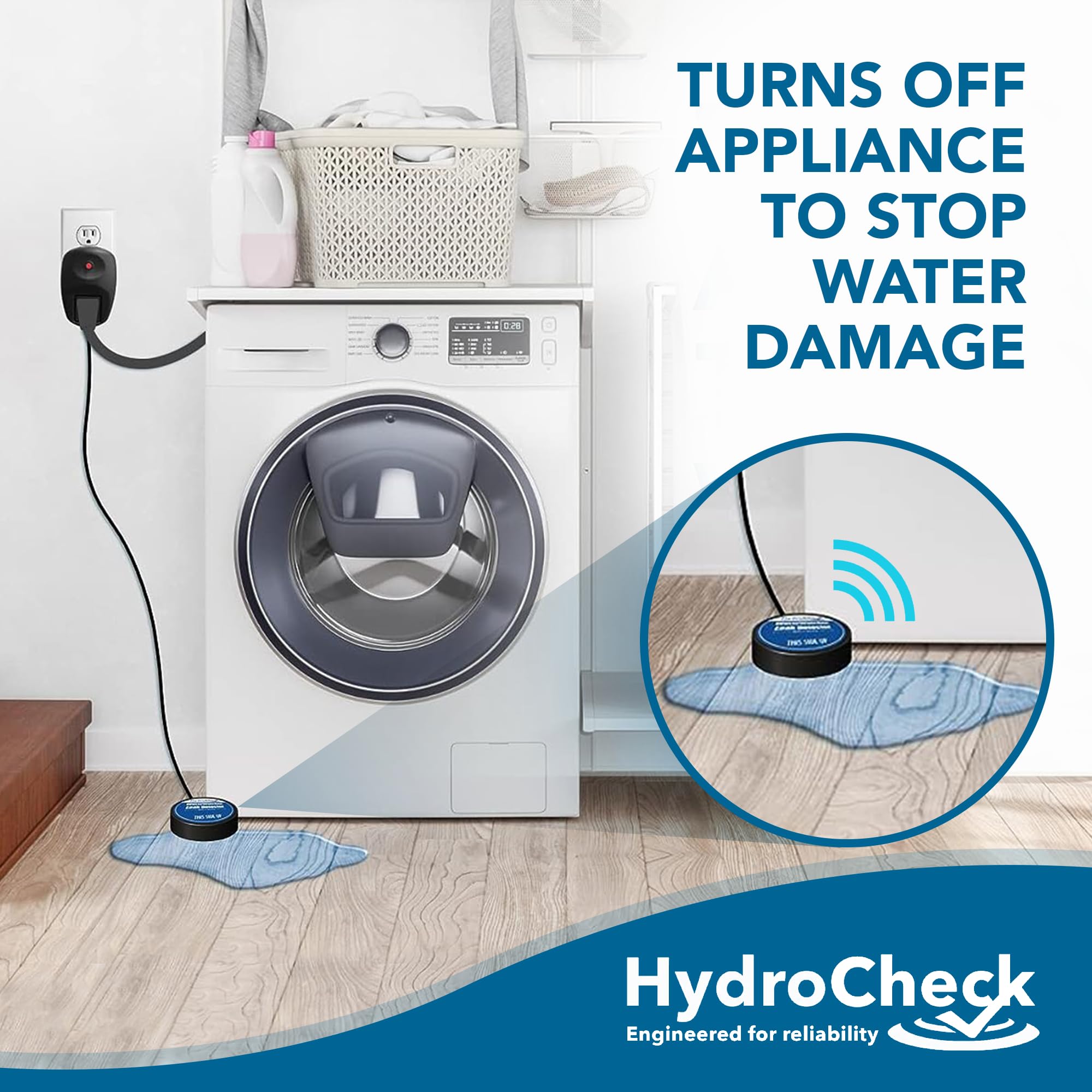 HydroCheck WaterWatcher auto shutoff preventing damage by cutting power during leaks