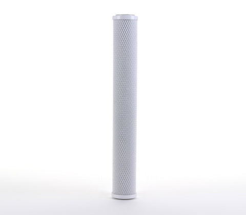 Hydronix HX-CB-25-2010/3 filter cartridge side angle highlights 2.5 x 20 inch size.
