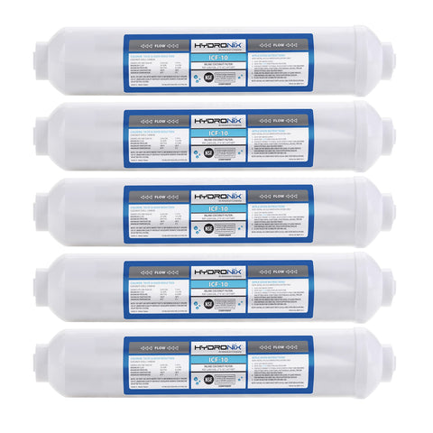 Hydronix ICF-10 post-polishing filter for RO systems improves taste and odor