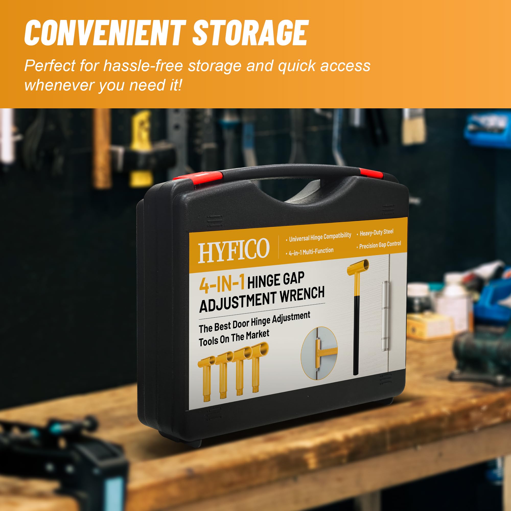 Hyfico Hinge Tool suitable for residential and commercial door adjustments