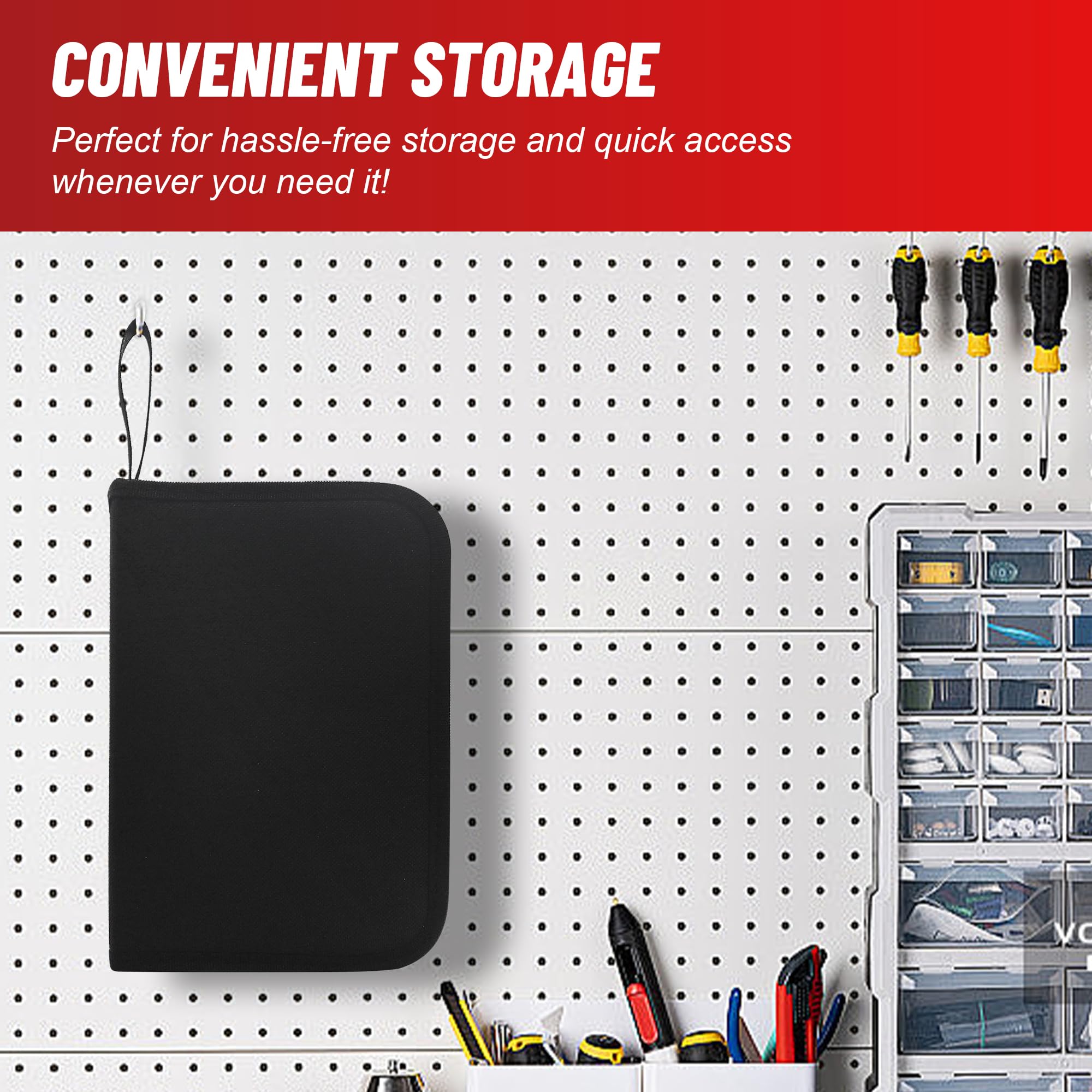Compact, lightweight design for easy storage and quick access.