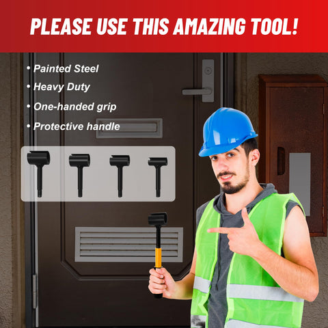 Hyfico hinge gap wrench in heavy-duty painted steel for durability.
