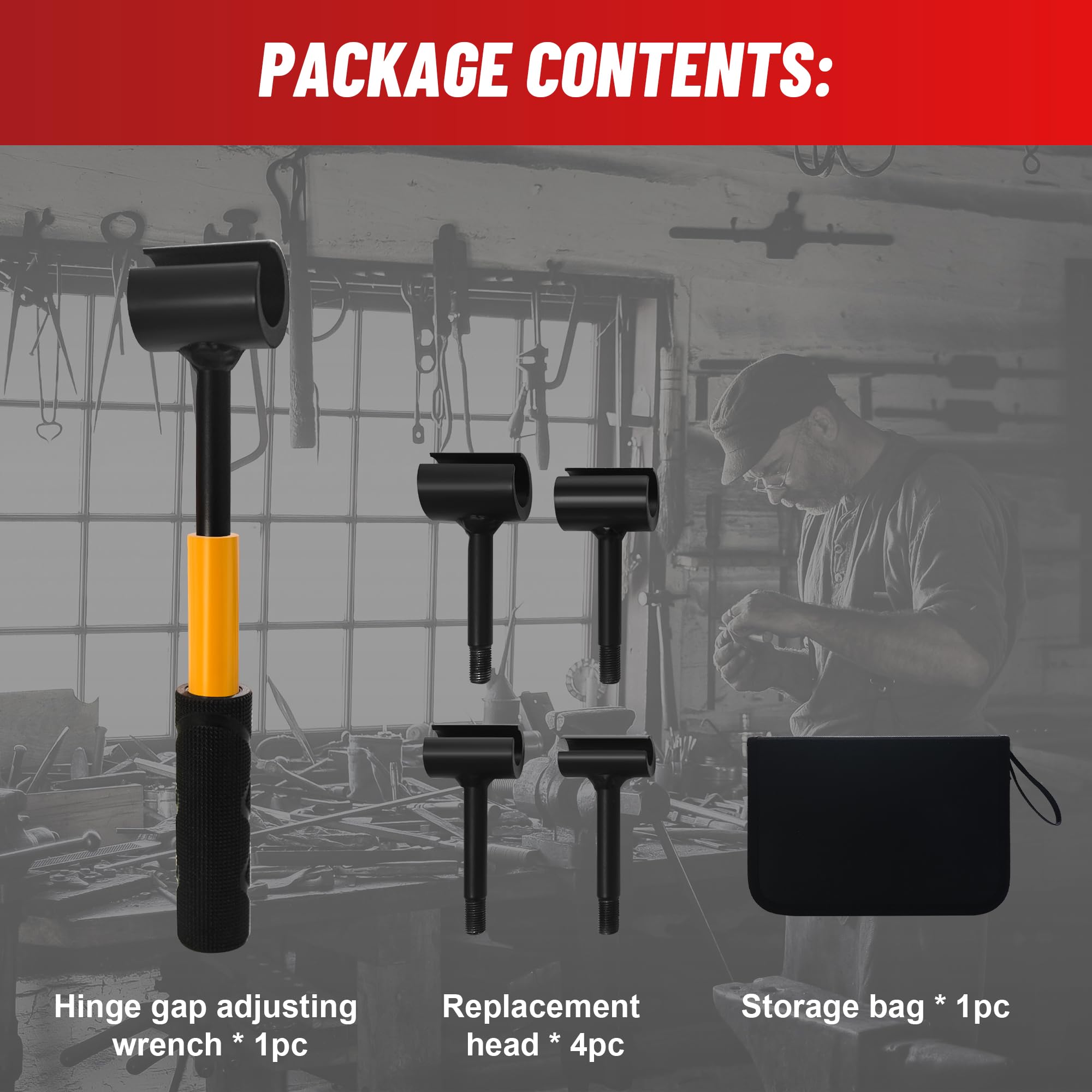 Painted steel construction withstands frequent use on heavy hinges.