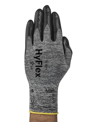 HyFlex glove with knit wrist cuff for secure fit during precise assembly work.
