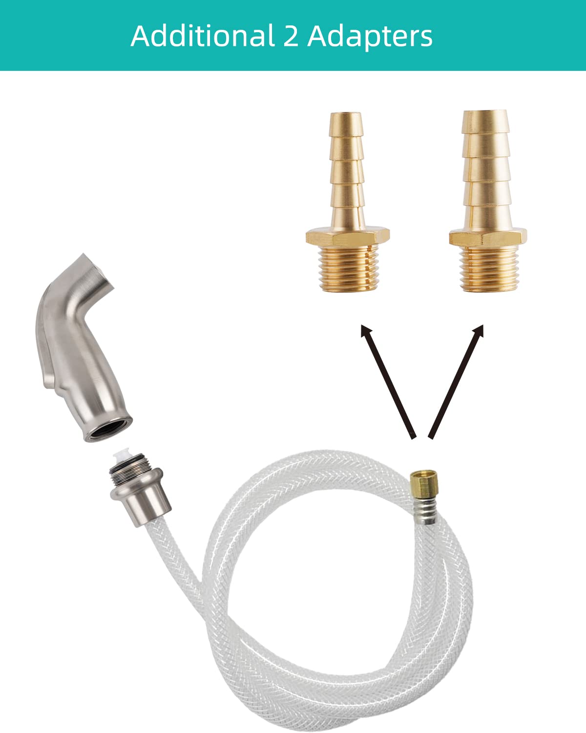 Hygie Rinse 1/4 inch female thread hose fits standard faucets