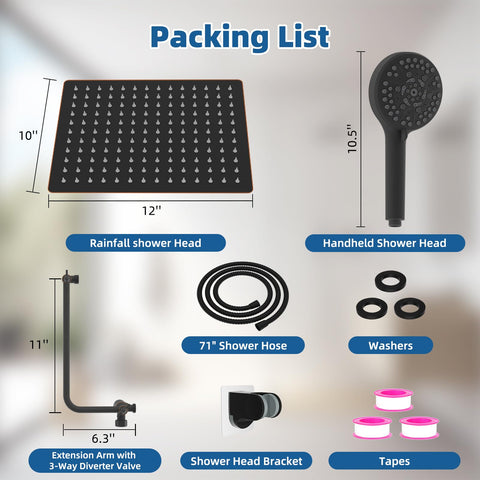 Hygie Rinse 10-spray handheld shower head versatile options for targeted cleaning