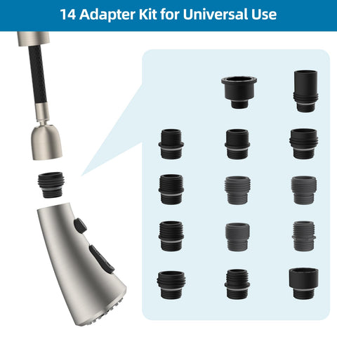 Hygie Rinse brushed nickel finish sprayer adds durable aesthetics