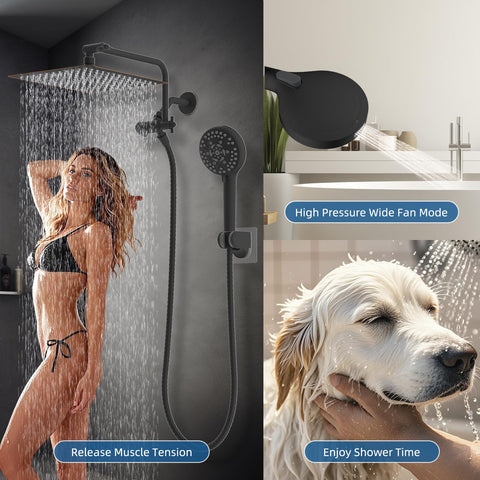 Hygie Rinse complete shower kit includes mounting hardware and accessories