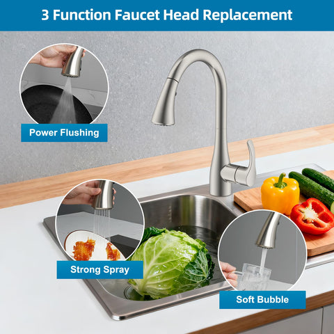 Hygie Rinse curve kitchen head 3 function spray for versatile tasks