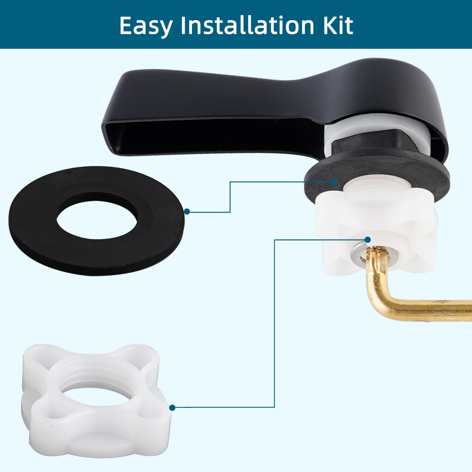 Easy hand installation without tools for quick repair
