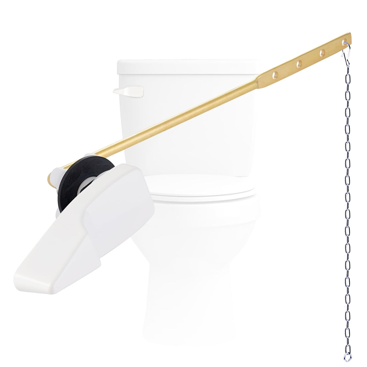 Hygie Rinse front-mount toilet handle for universal compatibility and durable performance